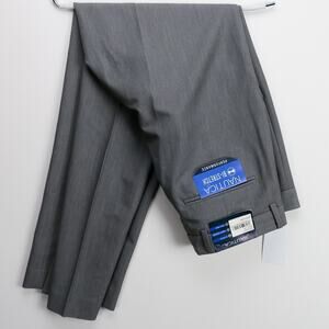 Men’s 32x30 Gray Dress Pants Performance NWT Stretch Comfort Waist | Nautica